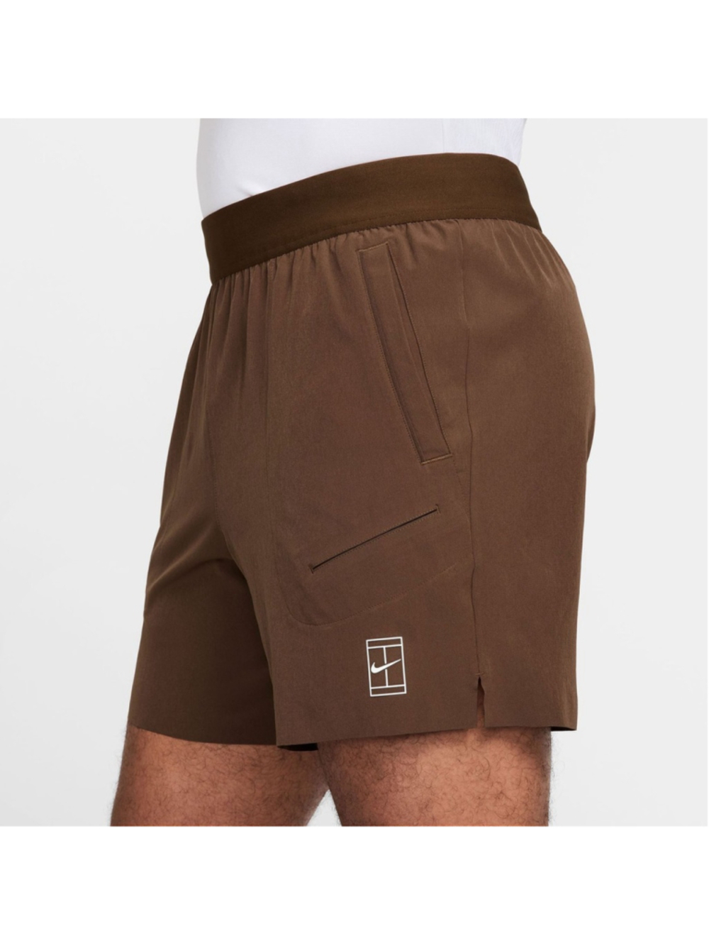Nike Court Advantaged Dri Fit 6” Brown Men's Tennis Shorts Sz Medium FZ6913-259